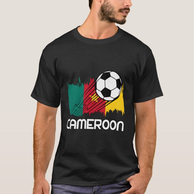 Camiseta Ventilador de futebol dos Camarões (Frente)