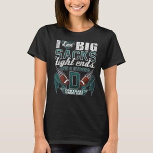 Camiseta Ventilador de futebol Eu adoro grandes sacks de po