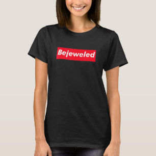 Camiseta Ventilador de Música Texto da Caixa Vermelha Bejew