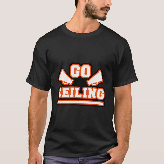 Camiseta Ventilador de teto de Halloween Fácil com Candeeir (Frente)