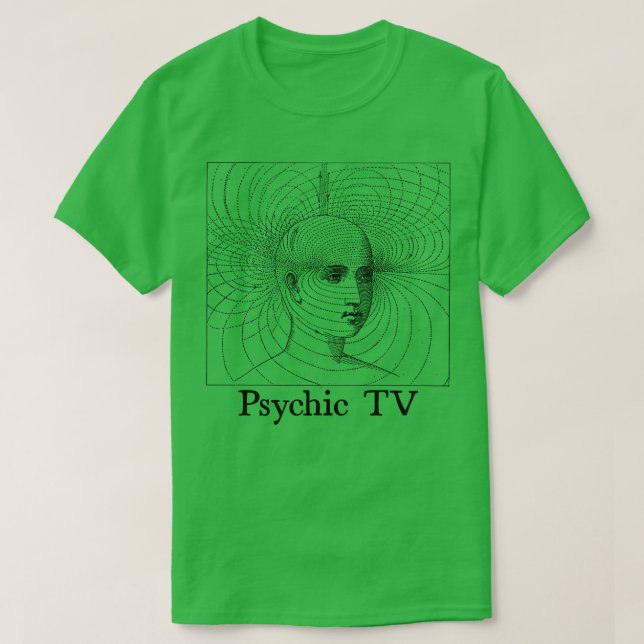 Camiseta Ventilador de TV psíquica Art Design 2 (Frente do Design)