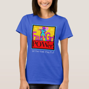 Camiseta Ventilador Grl POWer "Deixe sua bandeira do Geek v