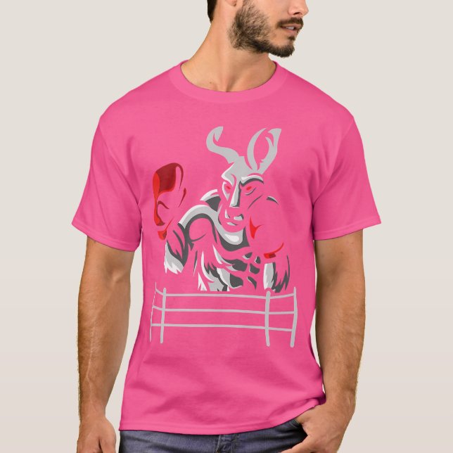 Camiseta Ventilador Kangaroo Boxer in a box Kickboxer (Frente)