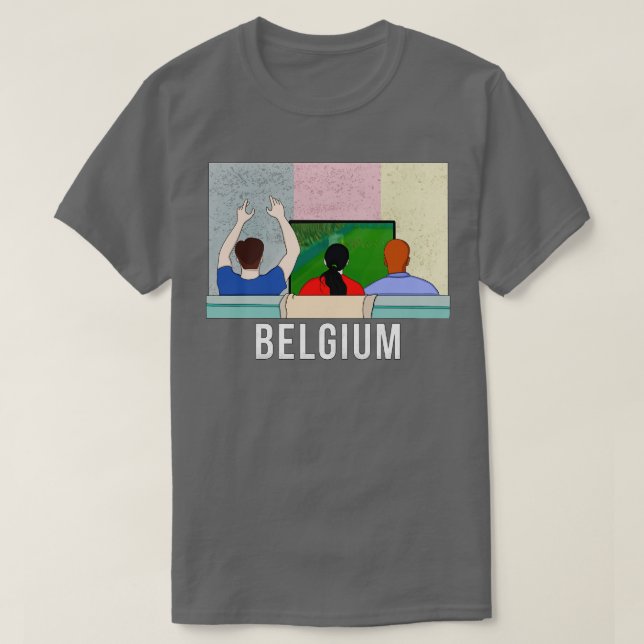 Camiseta Ventiladores da Bélgica (Frente do Design)