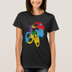 Camiseta Ventiladores de bicicletas a cores BMX ciclista BM