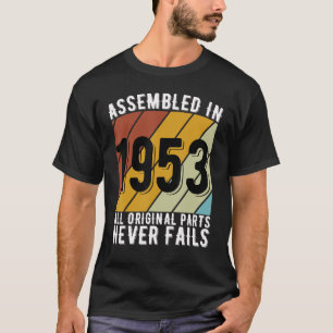 Camiseta Ventiladores De Carro De 70 Anos De Idade Nascer E