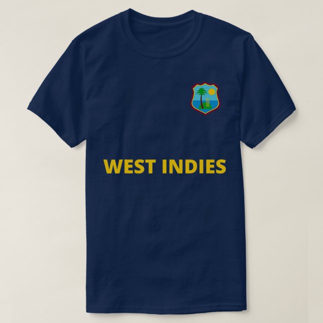 Camiseta Ventiladores de críquete do West Indies Windies 2 (Frente do Design)