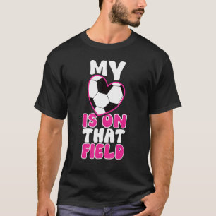Camiseta Ventiladores De Futebol Meu Coração Está No Campo