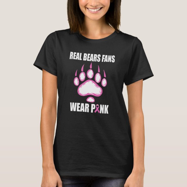 Camiseta Ventiladores de Urso Real Vestem Rosa (Frente)