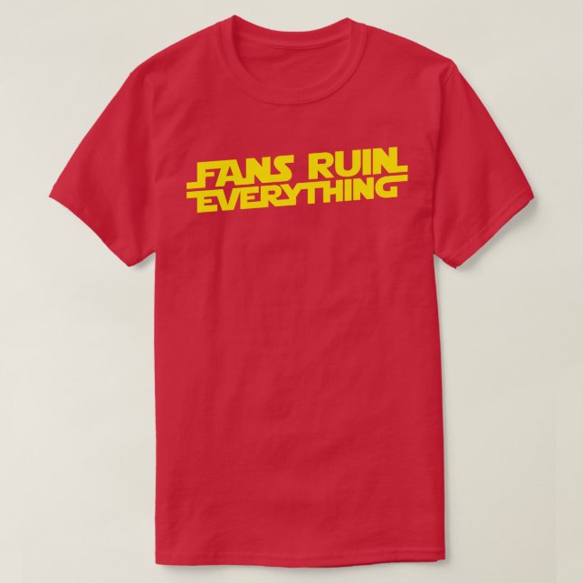Camiseta Ventiladores estragam tudo (Frente do Design)