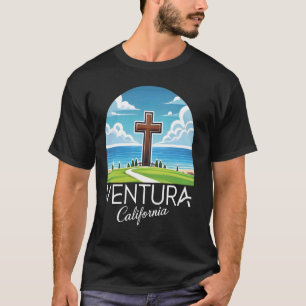 Camiseta Ventura California Bear Retro County Oxnard Beach