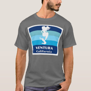 Camiseta Ventura California CA Beach Nadar Mermaid Silho