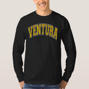 Camiseta Ventura California Ca Varsity Style Texto Amber
