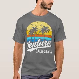 Camiseta Ventura California Vintage Sunset Palm Trees 70s R