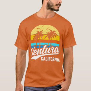 Camiseta Ventura California Vintage Sunset Palm Trees 70s R