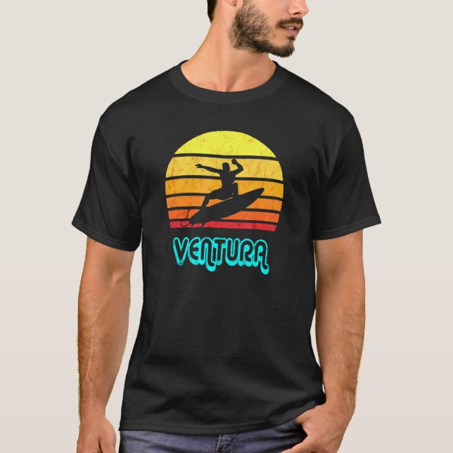 Camiseta Ventura Souvenir Surfing Califórnia (Frente)