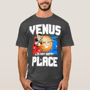 Camiseta Venus É Meu Lugar Feliz, Longa Folga