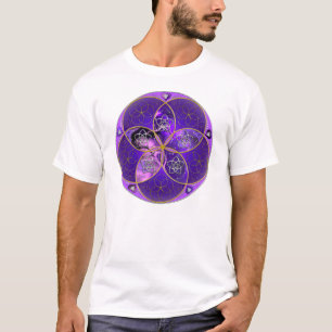 Camiseta Venus Flower of Love fineART rosa violeta