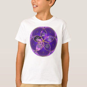 Camiseta Venus Flower of Love fineART rosa violeta