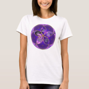Camiseta Venus Flower of Love fineART rosa violeta