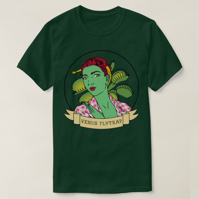 Camiseta Venus Flytrap (Frente do Design)