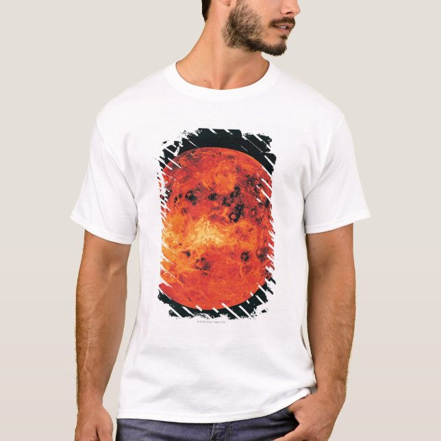 Camiseta Venus, mapa do radar (Frente)