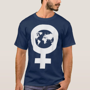 Camiseta Vênus Símbolo Feminismo Igualdade Mulheres Mapa Mu