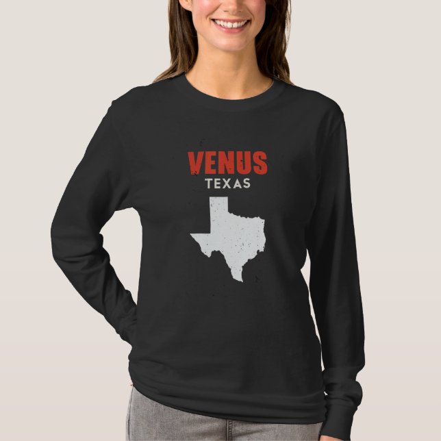 Camiseta Venus Texas USA State America Travel Texas (Frente)