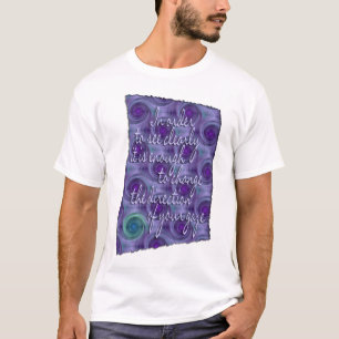 Camiseta ver Claramente - sabedoria