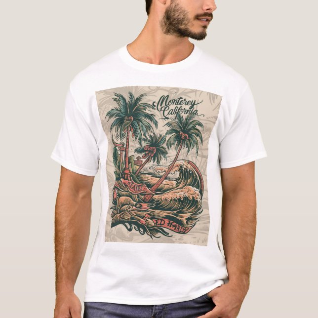 CAMISETA VER DESIGN BEACH (Frente)