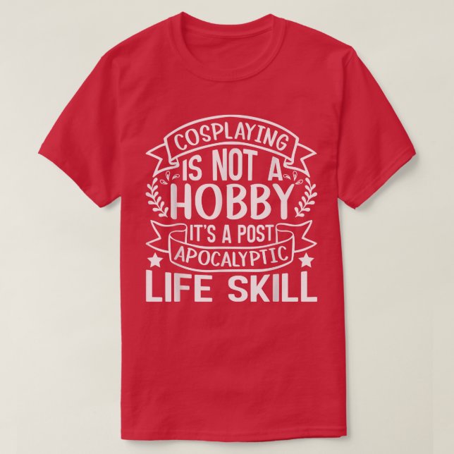 Camiseta Ver Não É Um Hobby É Um Posto Apocalyptic L (Frente do Design)