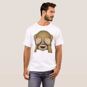 Camiseta Ver Sem Macaco Mau - Emoji