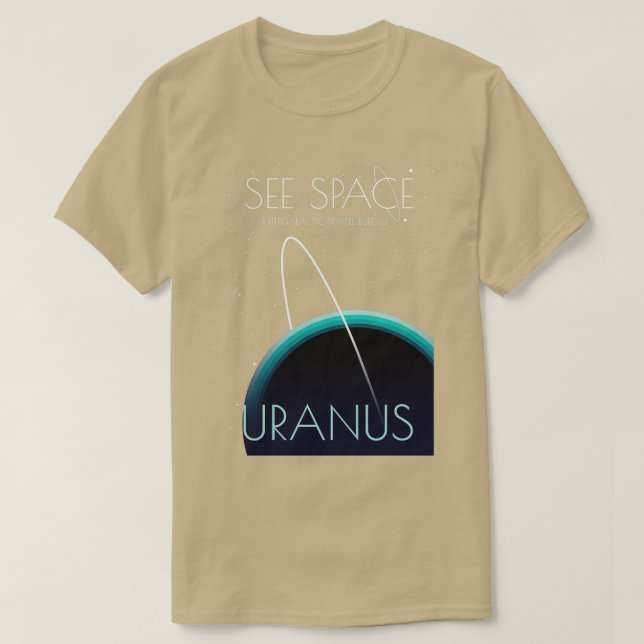Camiseta Ver Urano do Espaço (Frente do Design)