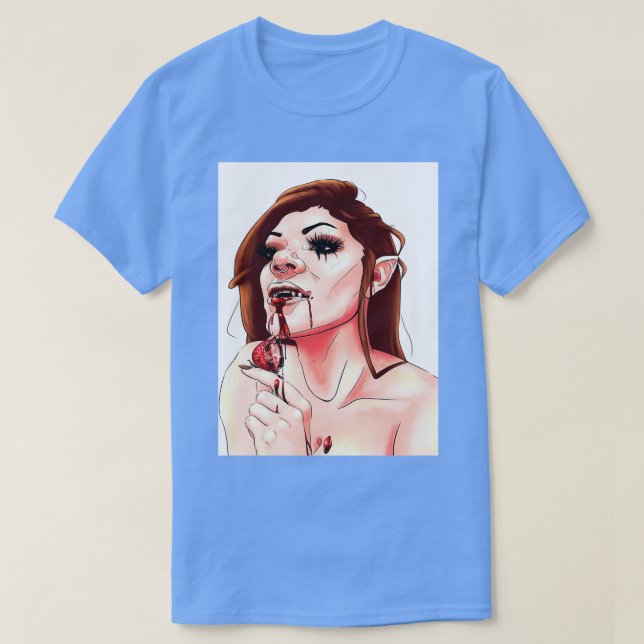 Camiseta Ver vermelho (Frente do Design)