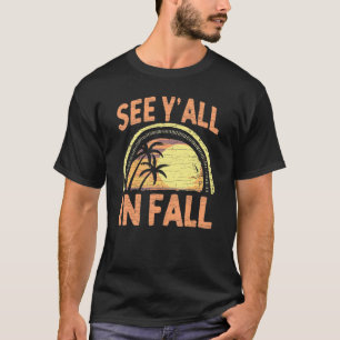 Camiseta Ver Vocês No Fall Teacher Férias No Fim Do Ano