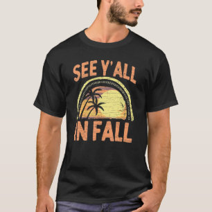 Camiseta Ver Vocês No Fall Teacher Férias No Fim Do Ano