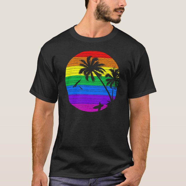Camiseta Verão arco-íris (Frente)