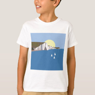 Camiseta Verão branco dos penhascos