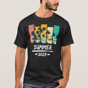 Camiseta Verão de 2023 — Praia Tropical e Palm Trees Vacati