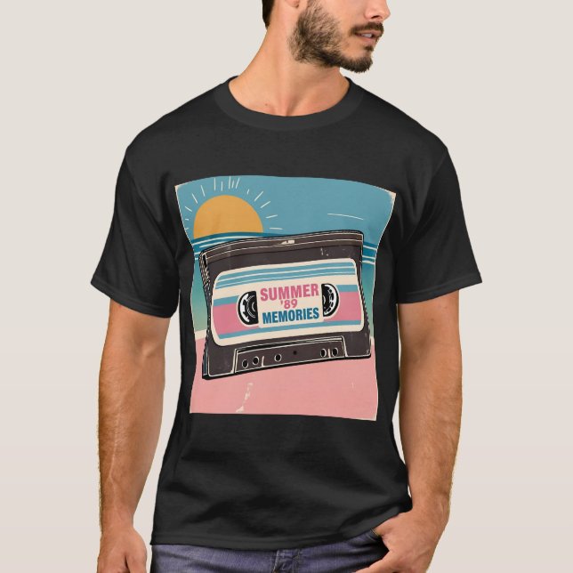 Camiseta Verão de "89 Cassette Tape Tee - Oferta de Música  (Frente)