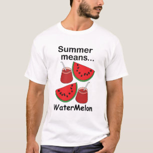 Camiseta Verão de Melancia Significa Festa de Frutas de Mel
