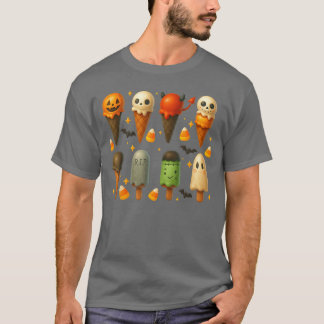 Camiseta Verão de Picolé Espetacular Halloween Sorvete Summ