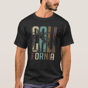 Camiseta Verão de praia vintage Califórnia retro surf vinta