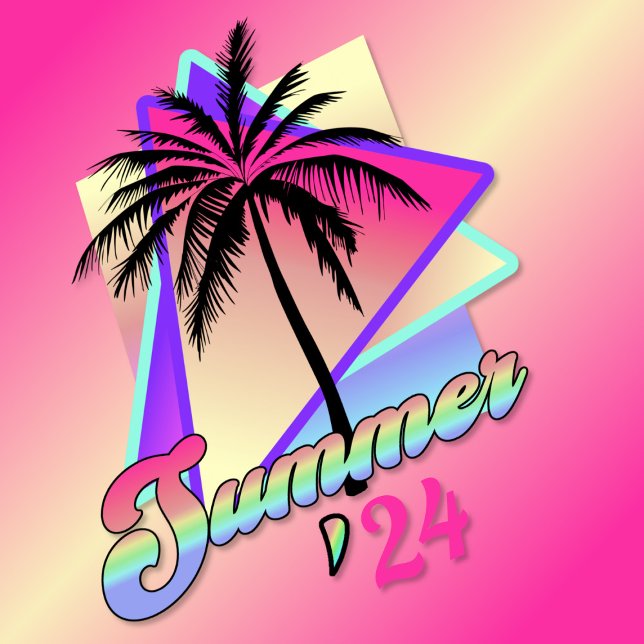 Camiseta Verão de Vaporwave 2024 (Criador carregado)