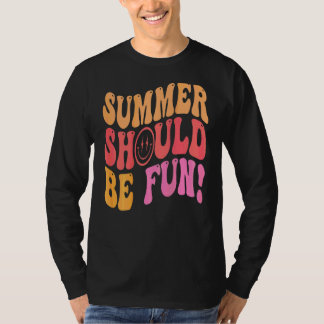 Camiseta Verão Deve Ser Divertido Estético Verão