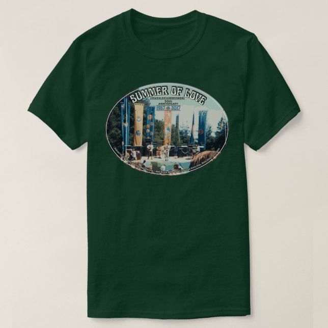 Camiseta Verão do Amor 1967 50 anos  (Frente do Design)