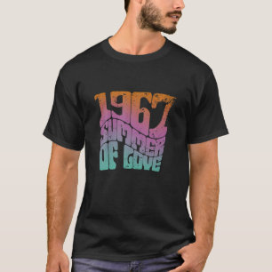 Camiseta Verão do Amor 1967 Hippie 1960s Psicodélico Vinta