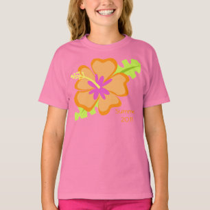 Camiseta Verão do hibiscus do t-shirt 2011