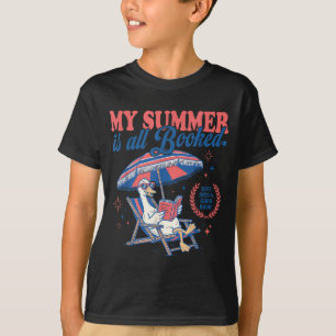 Camiseta Verão está Reservado Silly-Goose Livro de Leitura