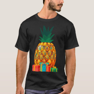 Camiseta Verão Havaiano Frutas Tropicais Abacaxi Natal